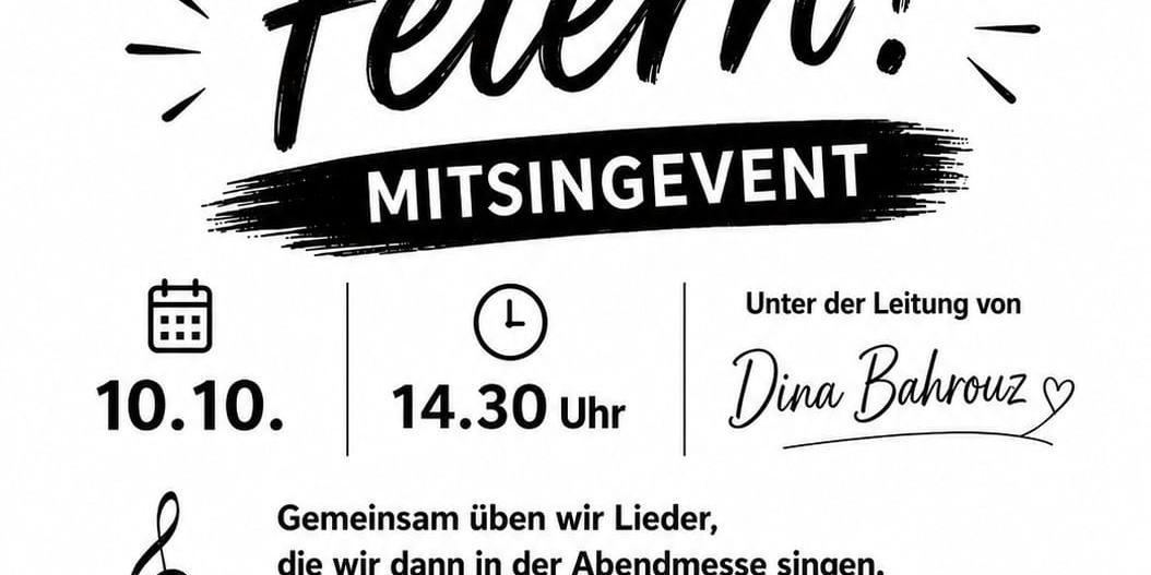 Einladung Mitsingevent