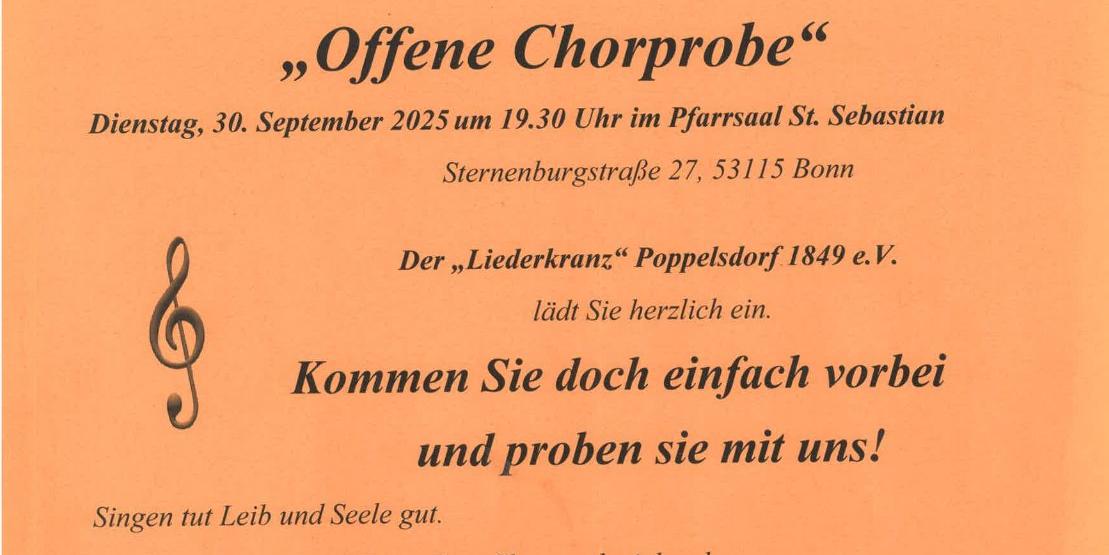 Offene Chorprobe