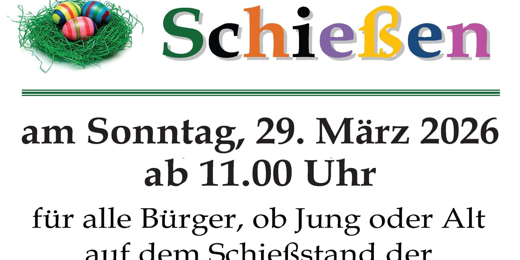 Ostereierschießen 2026