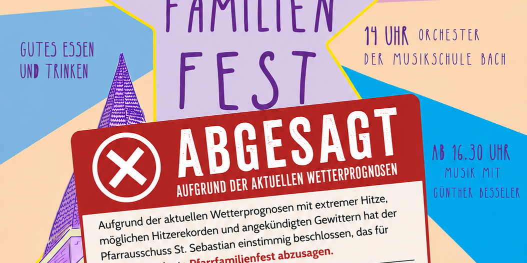 Pfarrfest Absage 2026